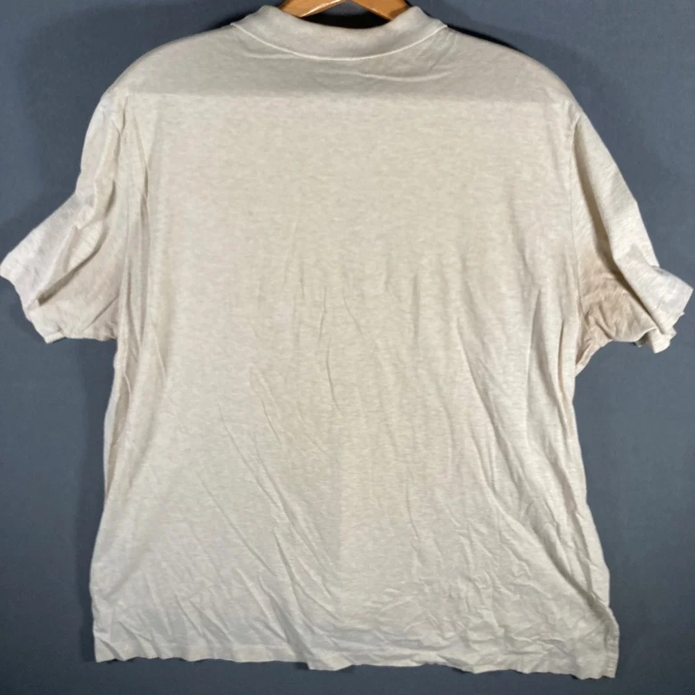 Polo Ralph Lauren Mens Polo Shirt XXL Beige Pima Cotton‎ Classic Fit